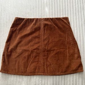 American Eagle Brown corduroy zipper closure miniskirt
